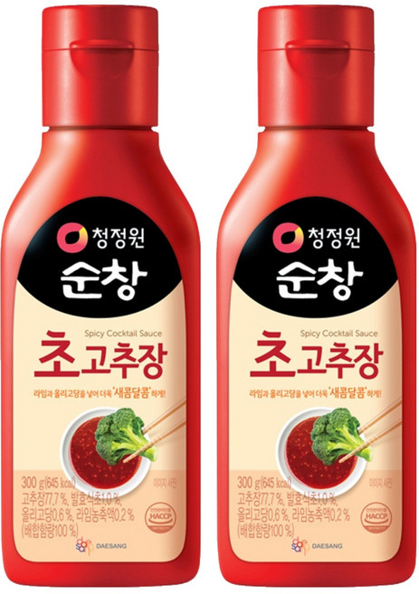 청정원순창 초고추장, 300g, 2개