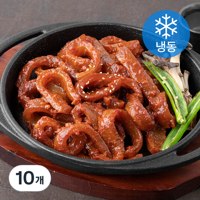 푸딩팩토리 돼지껍데기 매운맛(냉동), 300g, 10개