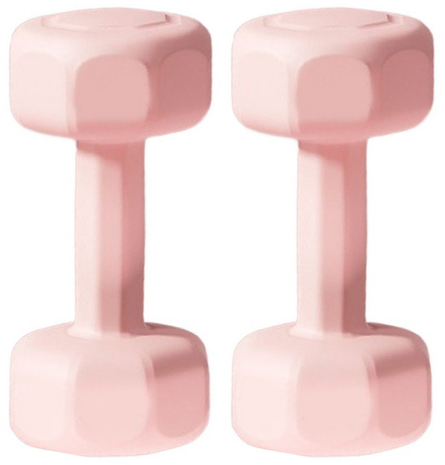 HOME GYM CLUB 居家健身 馬卡龍塑身啞鈴 2kg 2個, 粉色, 單一商品