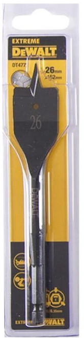 DEWALT 得偉 26.0x152六角軸木工扁平鑽頭 DT4772-QZ, 1個