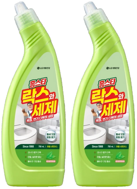 홈스타 락스와세제 허벌 시트러스, 750ml, 2개 - 쿠팡