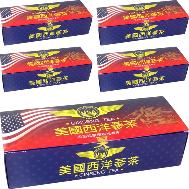 昊之蔘 是好蔘 美國西洋蔘茶, 3g, 50包, 5盒
