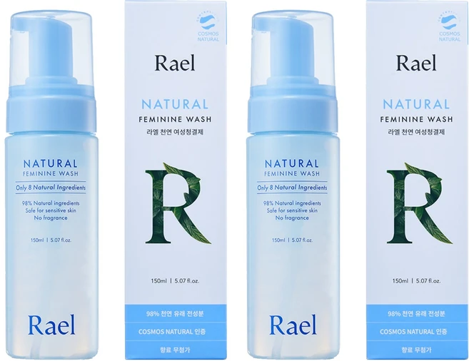 라엘 천연 여성청결제, 150ml, 2개 - 쿠팡