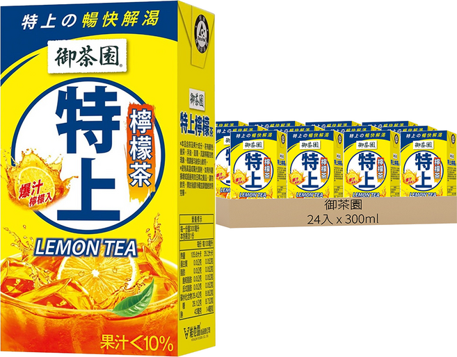 御茶園 特上檸檬茶, 300ml, 24入