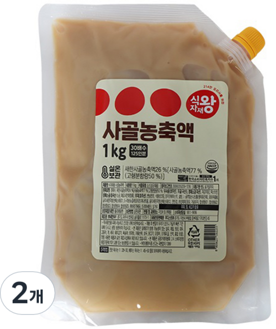 식자재왕 사골 농축액, 1kg, 2개