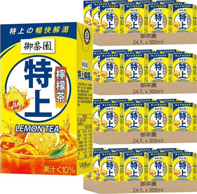 御茶園 特上檸檬茶, 300ml, 96入