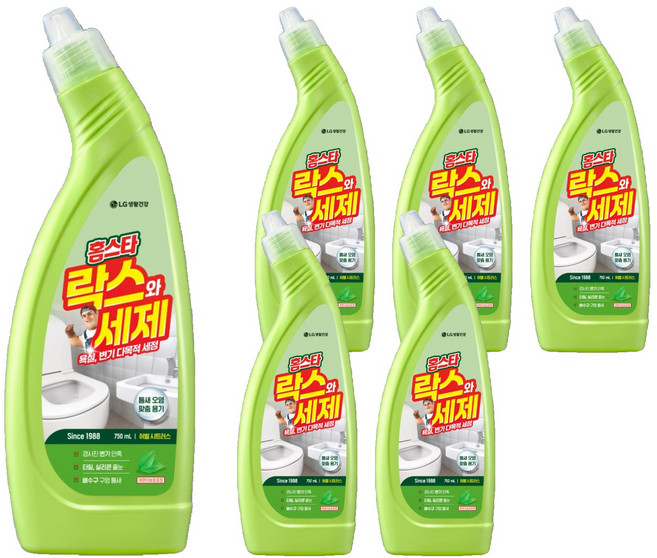 홈스타 락스와세제 허벌 시트러스, 750ml, 6개