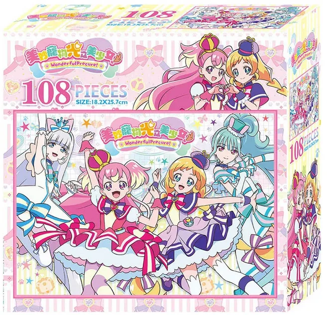 美妙寵物光之美少女 108片盒裝拼圖, 1入, 108片