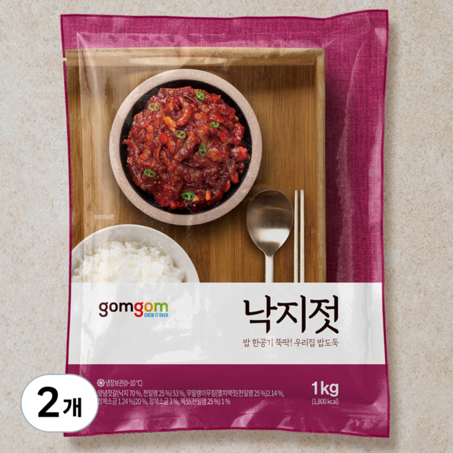 곰곰 낙지젓, 1kg, 2개