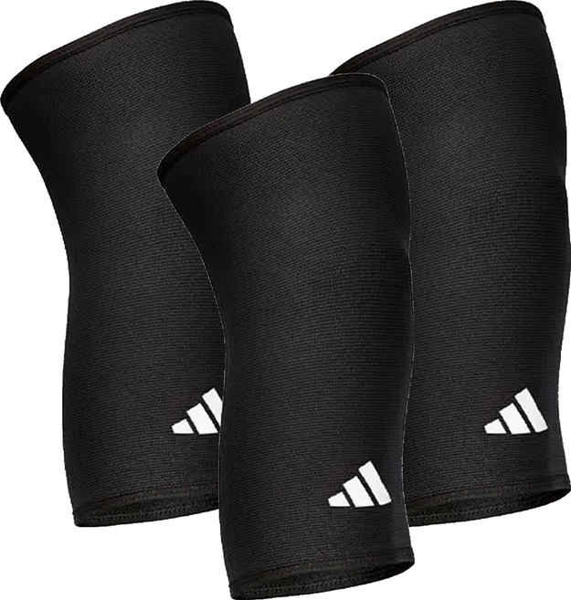 adidas 愛迪達 彈性透氣運動護膝 ADSU-12421WH, 黑色, 3個