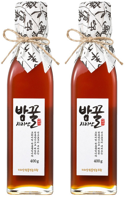 지리산한봉영농조합 국내산 밤꿀, 400g, 2개