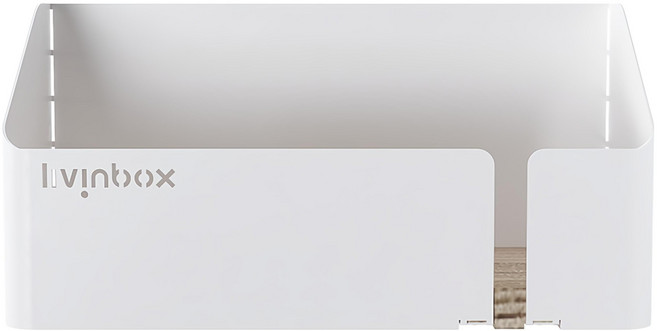 SHUTER 樹德 livinbox 置物盤, 白色, 1入