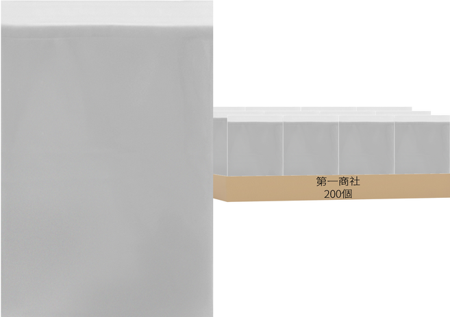 Jeilsangsa 第一商社 芳山市場自黏式OPP袋, 200個