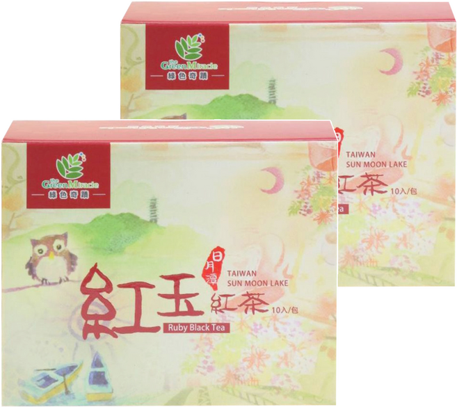 綠色奇蹟 紅玉紅茶, 2.2g, 10包, 2盒