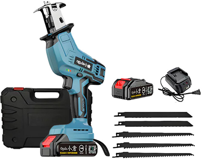 Ogula 小倉 電鋸/無刷馬刀鋸 五節一電一充 附堅固塑箱 + 配件, 1套