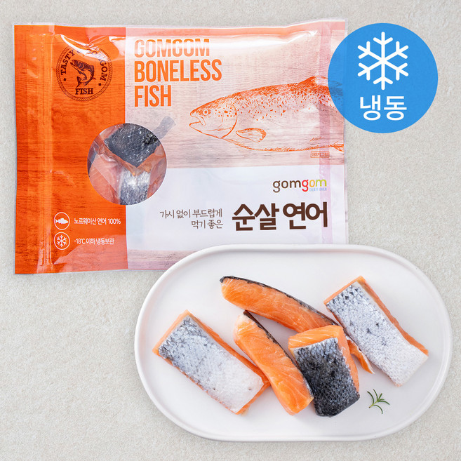 곰곰 순살 연어 (냉동), 300g, 1개