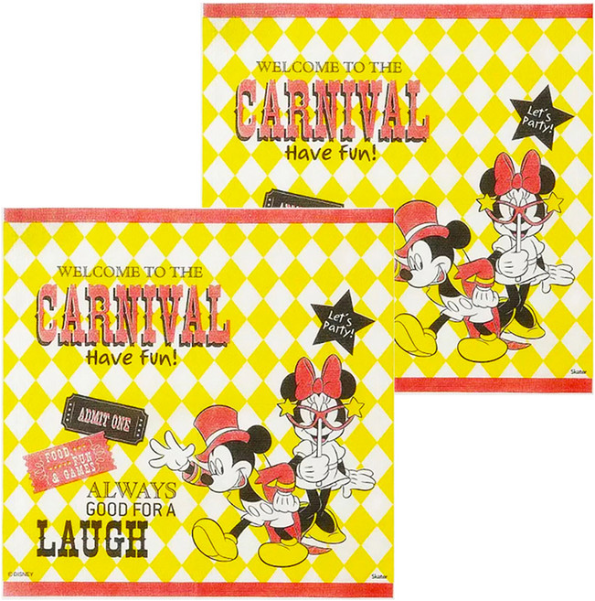 Skater Disney 米奇系列 餐巾紙, 米奇系列 紅色 + 黃色 + 白色, 12張, 2包