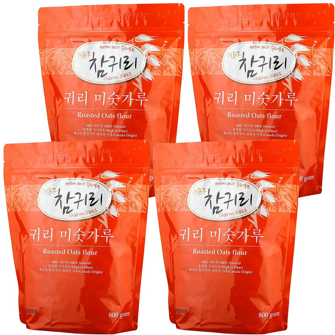 참귀리 미숫가루, 800g, 4개