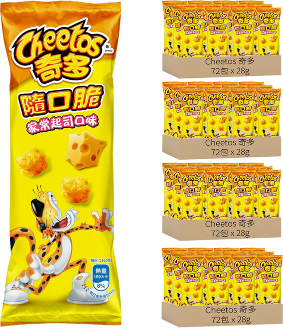 Cheetos 奇多 隨口脆 家常起司, 28g, 288包