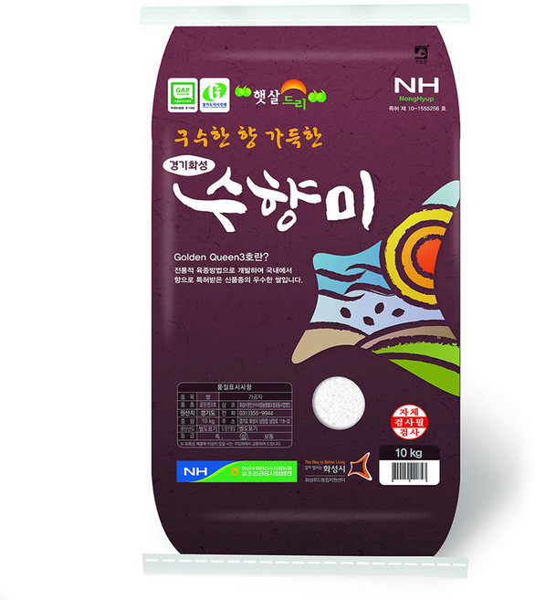 수향미 골든퀸 3호 백미 상등급, 상, 10kg, 1개