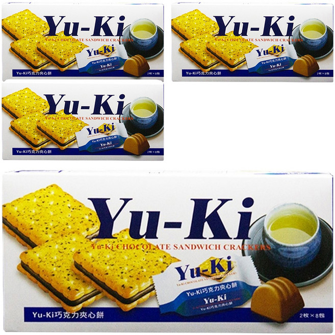 Yu-Ki 夾心餅 巧克力口味, 150g, 4盒