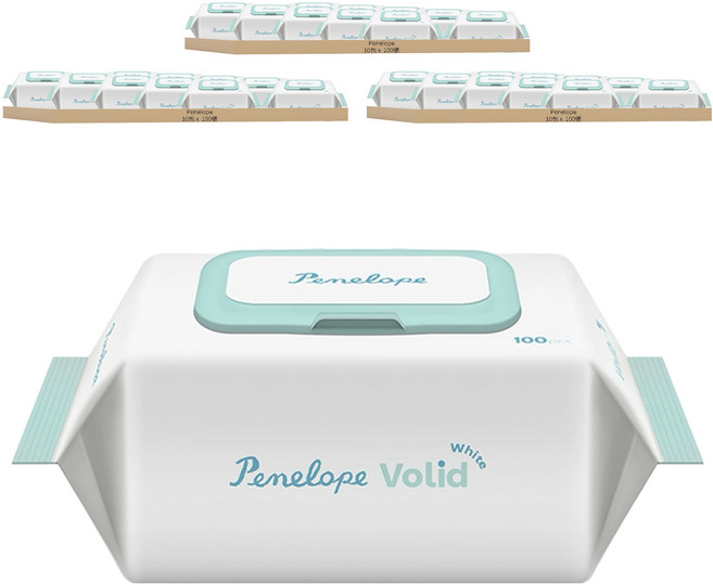 Penelope Volid White 低敏嬰幼兒濕紙巾, 100張, 30包