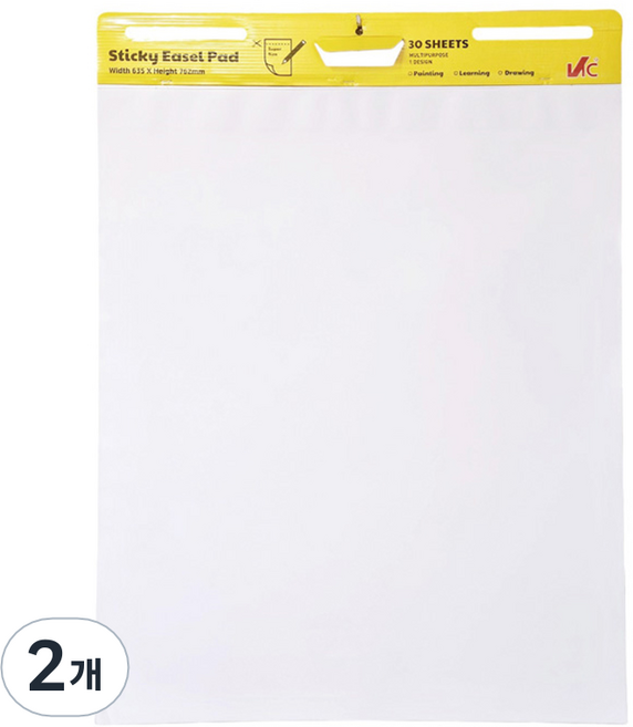 빅드림 VIC 이젤패드 63.5 x 76.2, 화이트, 30개입, 2개