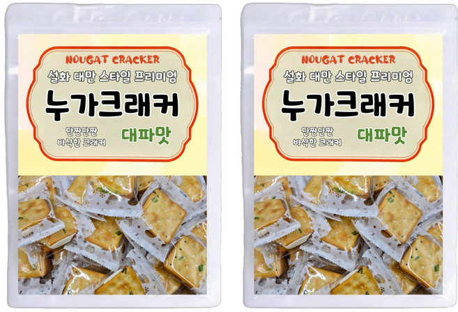 설화 대만 스타일 프리미엄 누가크래커 대파맛, 300g, 2개
