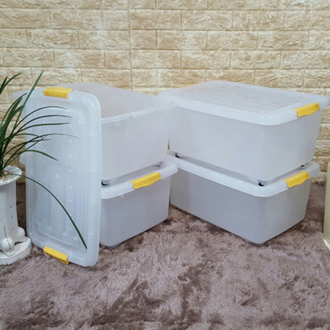 내추럴 리빙박스, 혼합색상, 45L, 4개