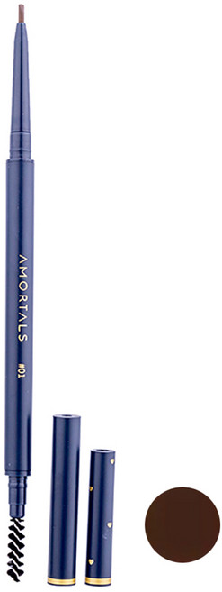 AMORTALS 爾木萄 流星極細眉筆, 03自然棕, 1支