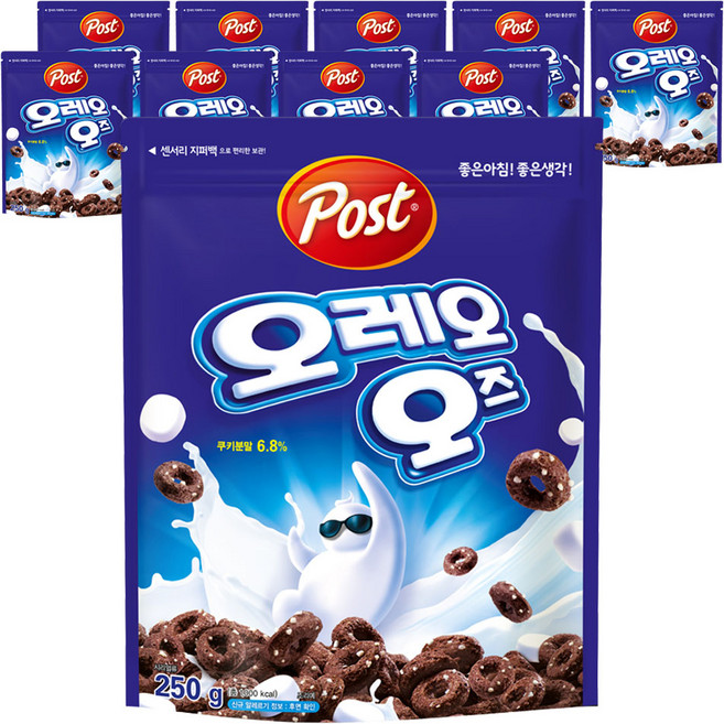 오레오오즈 시리얼, 250g, 10개