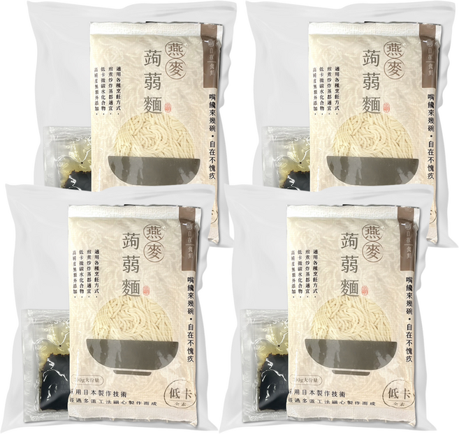 自在食刻 蔥爆秘醬蒟蒻米線, 225g, 4包