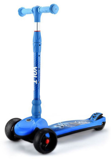 미니특공대 접이식 세발 LED 볼트 킥보드, 블루, 1개