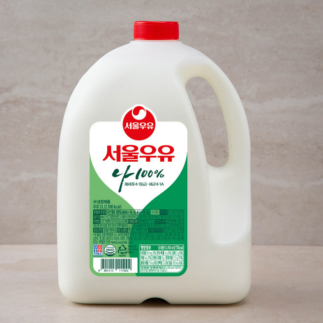 서울우유 1급A우유, 3L, 1개