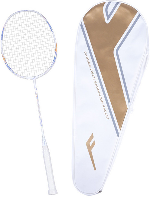 프로스펙스 카본 배드민턴 라켓 화이트 73g + 보관 가방 세트, 1세트, PSCBA6500WH