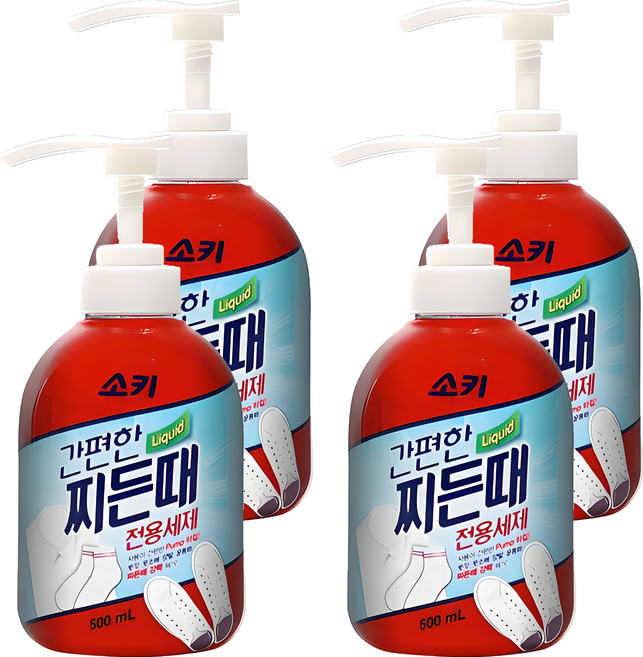 소키 간편한 찌든때 전용 세제, 500ml, 4개