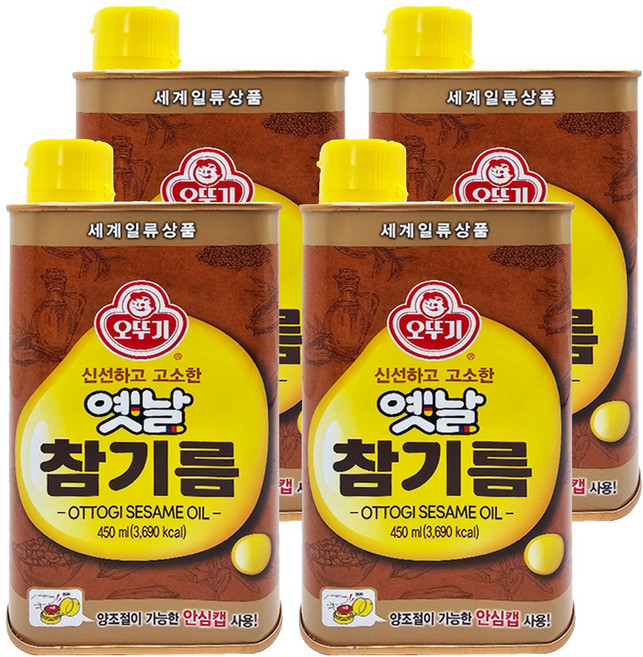 OTOKI 不倒翁 Yetnal 傳統芝麻油, 450ml, 4瓶