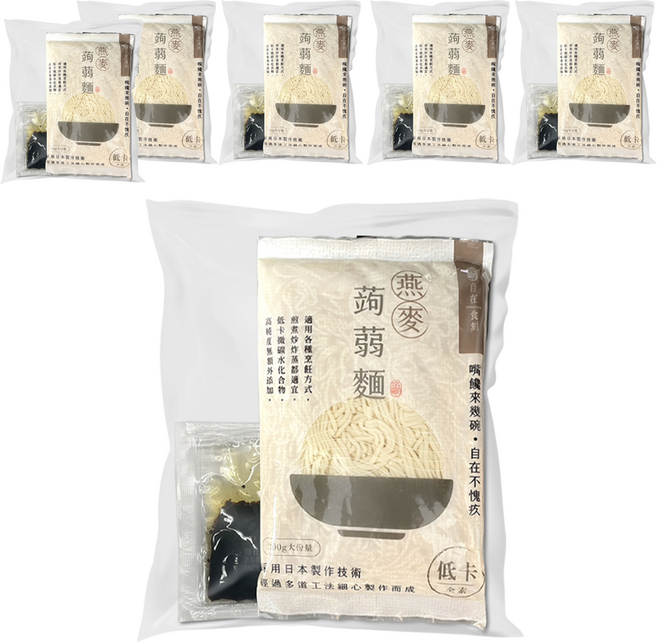 自在食刻 蔥爆秘醬蒟蒻米線, 225g, 6包