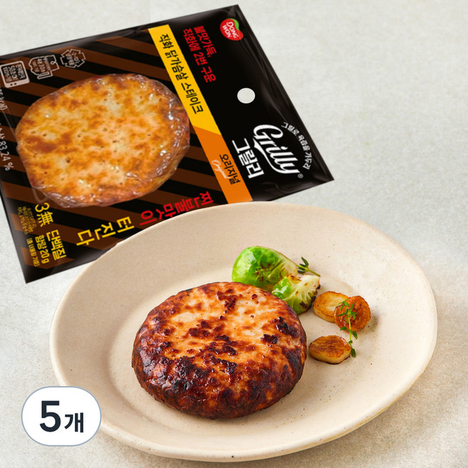 그릴리 직화 닭가슴살 스테이크 오리지널, 100g, 1개입, 5개