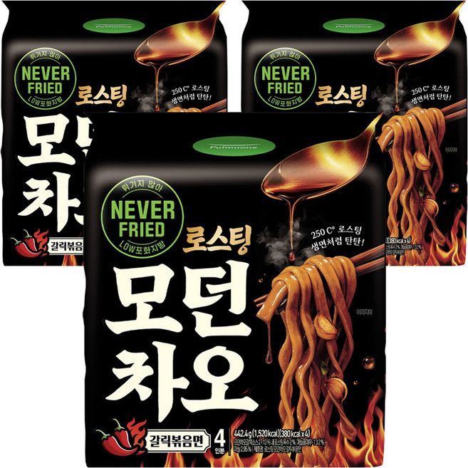 Pulmuone 圃美多 烘焙現代炒 香蒜炒麵 110.6g, 12個