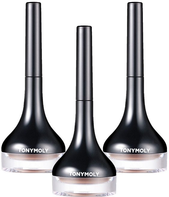 TONYMOLY 亮澤凝膠眼線 長刷頭, 7號 拿鐵棕, 3個
