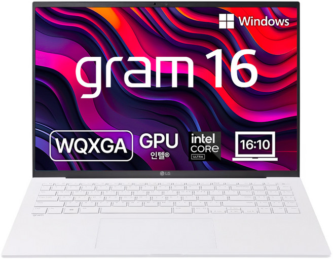 LG전자 2024 그램 16 코어Ultra5, 스노우화이트, 256GB, 8GB, WIN11 Home, 16Z90SU-GRF6K