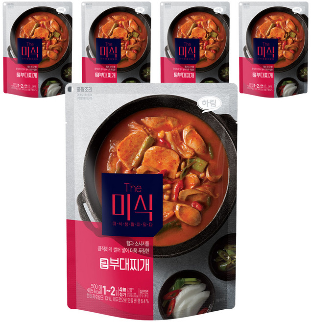 더미식 큰 부대찌개, 500g, 5개