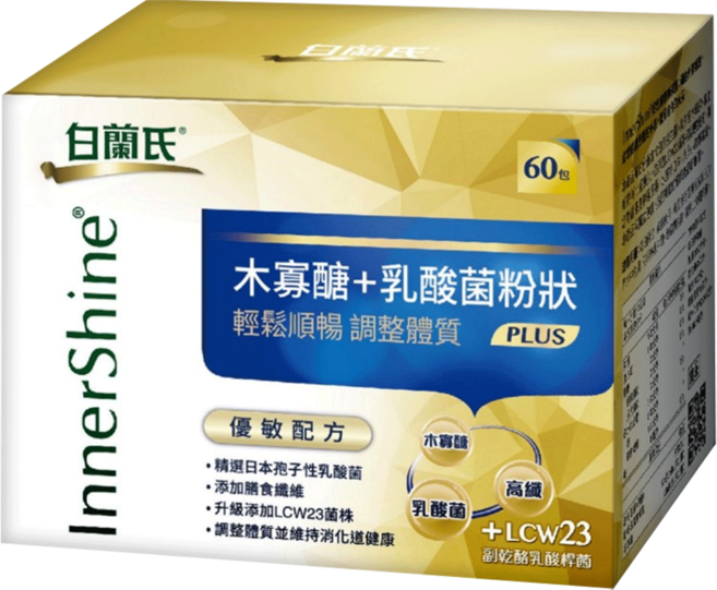 BRAND'S 白蘭氏 木寡醣+乳酸菌粉狀Plus益生菌, 3.7g, 1盒, 60包