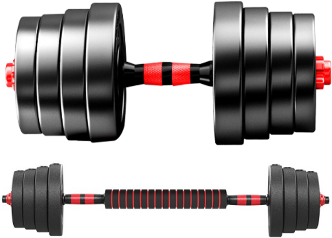 피티즘 무게조절 덤벨 바벨, 28kg, 1세트
