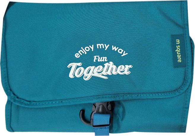 m square 三折洗漱包 秘境綠