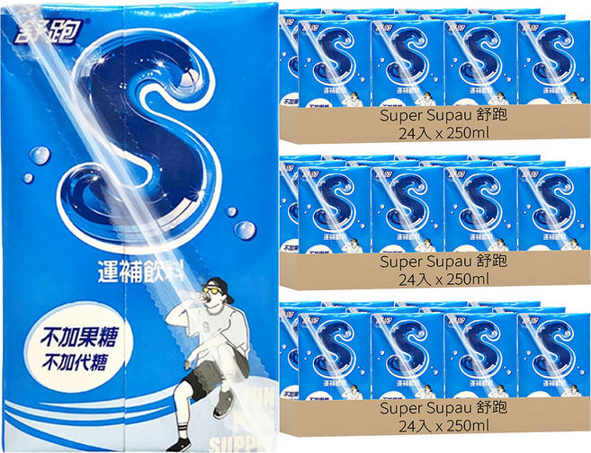 Super Supau 舒跑 S運動飲料, 250ml, 72入