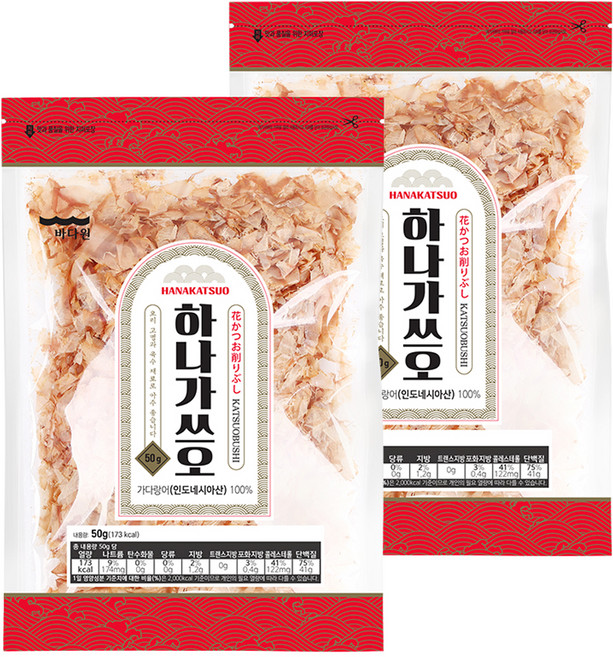 바다원 하나 가쓰오부시, 50g, 2개