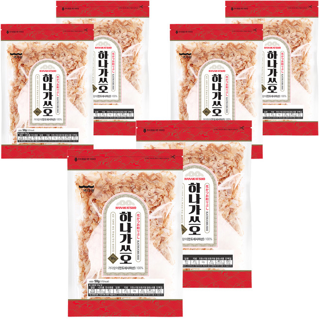 바다원 하나 가쓰오부시, 50g, 6개