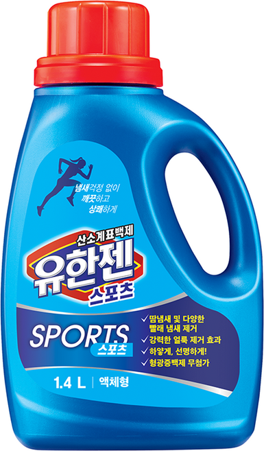 유한젠 스포츠 산소계 액체형 표백제, 1.4L, 1개
